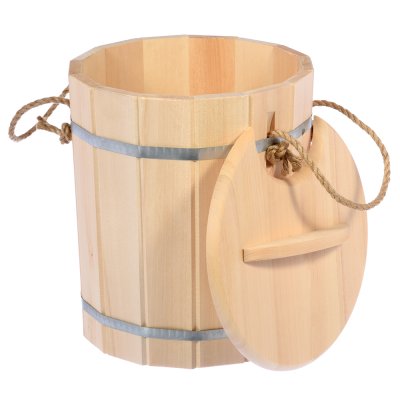 Запарник 16 л, с крышкой, липа "Hot Pot"