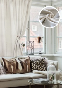 Штора на тесьме "Лонета Loneta" 138x180 шампань