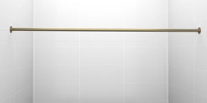 Карниз для ванной 170см (Штанга 20мм) Прямой, Усиленный Бронза