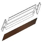 Потолочный карниз Эконом плюс, 2 ряда, 350 см
