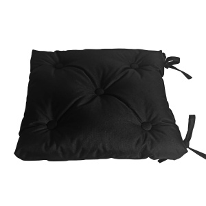 Подушка на стул "Оксфорд" 40х40 см, черный