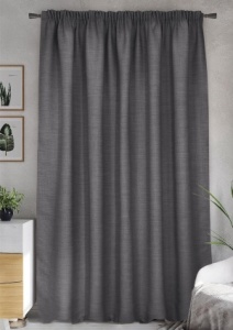Штора на тесьме "Dimaut Lux", 160х285 см, цвет графит