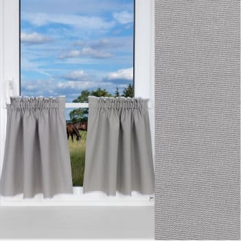 Комплект Шторы-кафе "Helena" 65х60 см, 2 шт., цвет Светло-серый