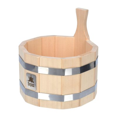 Ушат "шайка", 5 л, система регулировки обручей липа "Банные штучки"