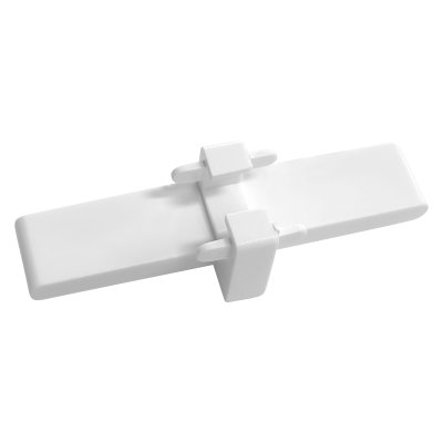 Соединитель для пластикового однополосного профиля, белый