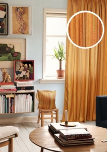 Штора на тесьме "Reina" 160x270 оранжевый