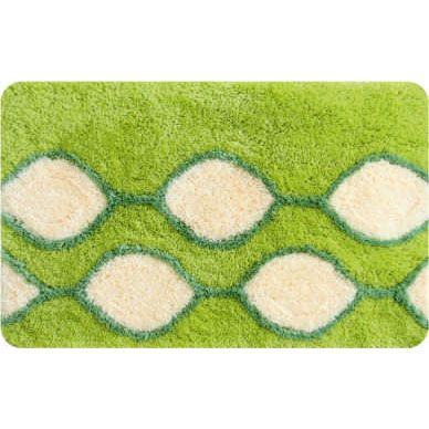 Коврик для ванной комнаты Curved Lines green 50х80