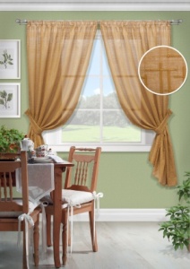 Комплект штор "Arena-S" 2 шт 142x180см коричневый