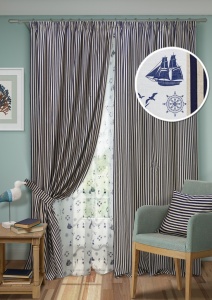 Комплект штор на тесьме "Нептун Neptune - ST" 276х270