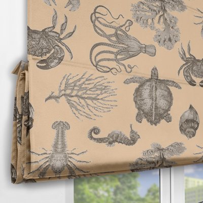 Римские шторы Odissea на веревочном механизме бежевый