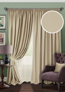 Комплект штор Блэкаут "Blackout-SH" 440х270 оттенок беж