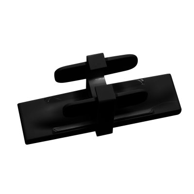 Соединитель для усиленного однополосного профиля, черный