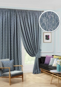 Комплект штор на тесьме "Розмари Rosemary" 400х270 синий