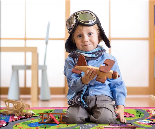 Детский игровой коврик "Луна-парк" (мультиколор) 100х150