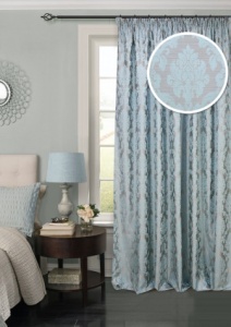 Портьера на тесьме "Afina" 220х270 синий