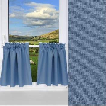 Комплект Шторы-кафе "Helena" 65х60 см, 2 шт., цвет Голубой
