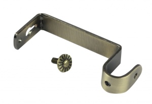 Кронштейн плоский однорядный, D19мм, латунь