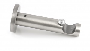 Кронштейн открытый  однорядный круглый, D16мм, матовый хром