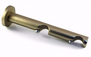 Кронштейн открытый, двухрядный круглый, 16мм, латунь, 8/14см