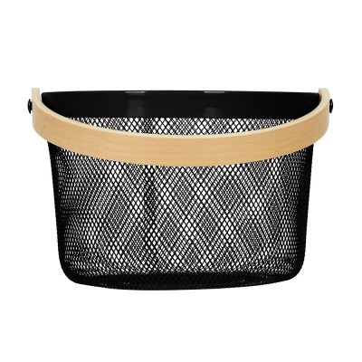 Корзина металлическая для хранения овощей и фруктов, 25,5*17 см, черная MARMITON