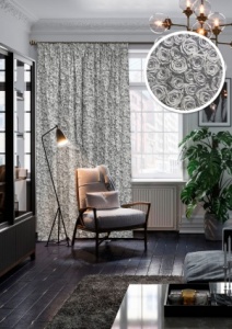 Портьера на тесьме "Мариголд Marigold" 200х270 серый