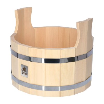 Ушат "шайка", 15 л, система регулировки обручей липа "Банные штучки"