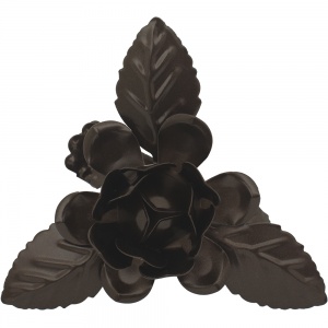 Клипса для штор Цветок с листьями, Шоколад