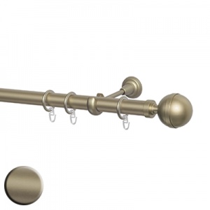 Карниз однорядный, наконечник Шар с ободом, Д28