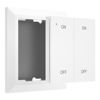 Беспроводной дублирующий выключатель 2кн. ROXIMO SRFCK02 для Wi-Fi модуля SRM10A022