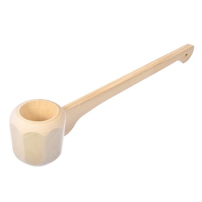 Ковш - черпак гранёный, 0,25 л, с горизонтальной ручкой, липа "Банные штучки"