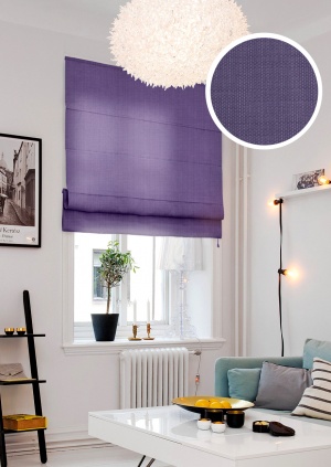 Римские шторы из ткани, Фиолетовый