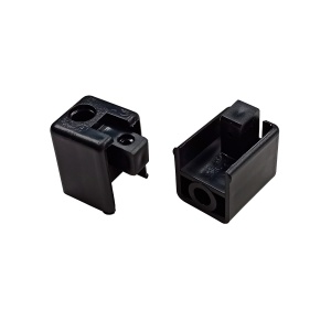 Торцевая заглушка однополосного усиленного профиля, черный, (упаковка - 2 шт.)