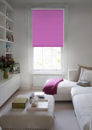 Рулонные шторы Блэкаут, отражающий, фиолетовый