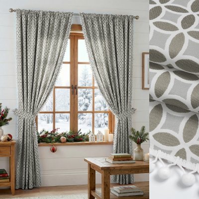 Комплект штор "Люция" с подхватами, 200х270см 2 шт, серый