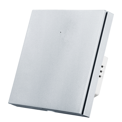 Умный Zigbee выключатель ROXIMO, однокнопочный, платиновый, SZBTN01-1P
