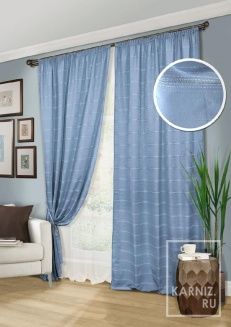 Комплект штор "Мадлен Madlen" 268х274 синий