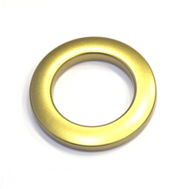 Люверсы, пластик, 40мм, золото/матовое, 10шт