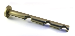 Кронштейн открытый  трехрядный круглый, D16мм, Латунь