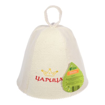 Шапка для бани и сауны с вышивкой "Царица" "Банные штучки", войлок, 100% шерсть