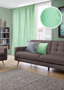 Штора на тесьме "Моире Moire" 146х270 зеленый
