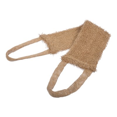 Мочалка из джута, лента, 52х12см (82х12см с ручками), medium, для бани и сауны "Банные штучки"