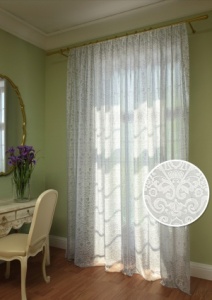 Тюль на тесьме "Milla" 450x275 белый