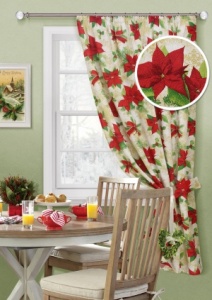 Штора на тесьме "Christmas" 136х175 белый