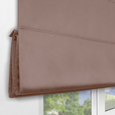 Римская штора на верёвочном механизме, Blackout, бежевый