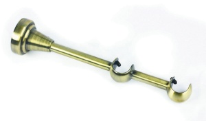 Кронштейн открытый, двухрядный, 16мм, латунь, 11/17см