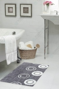 Коврик для ванной комнаты Chequers silver 50х80