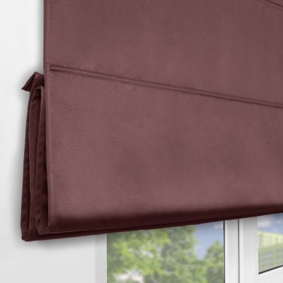 Римская штора на верёвочном механизме, Blackout, цвет морон