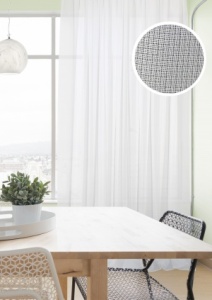 Штора на тесьме "Кремона Cremona - SH" 450х275 белый