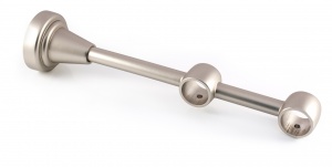 Кронштейн закрытый двухрядный, D16мм, Матовый хром