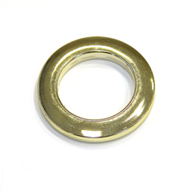 Люверсы, пластик, 40мм, золото, 10шт